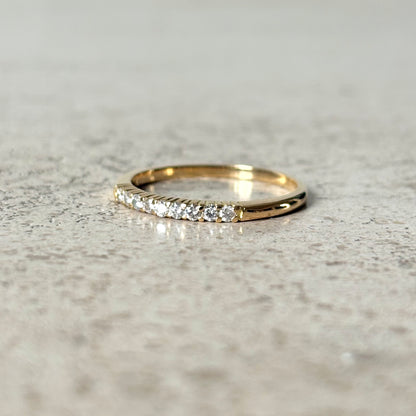 Bague Alliance - Or Jaune 750 & Diamants