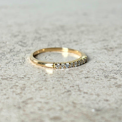 Bague Alliance - Or Jaune 750 & Diamants