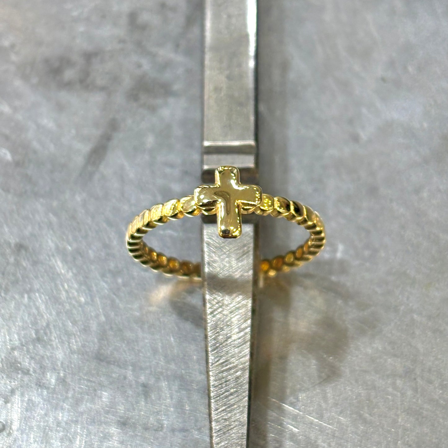 Bague Croix - Or Jaune 750