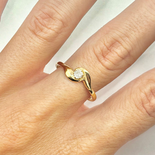 Bague Fiore - Or Jaune 750 & Diamant