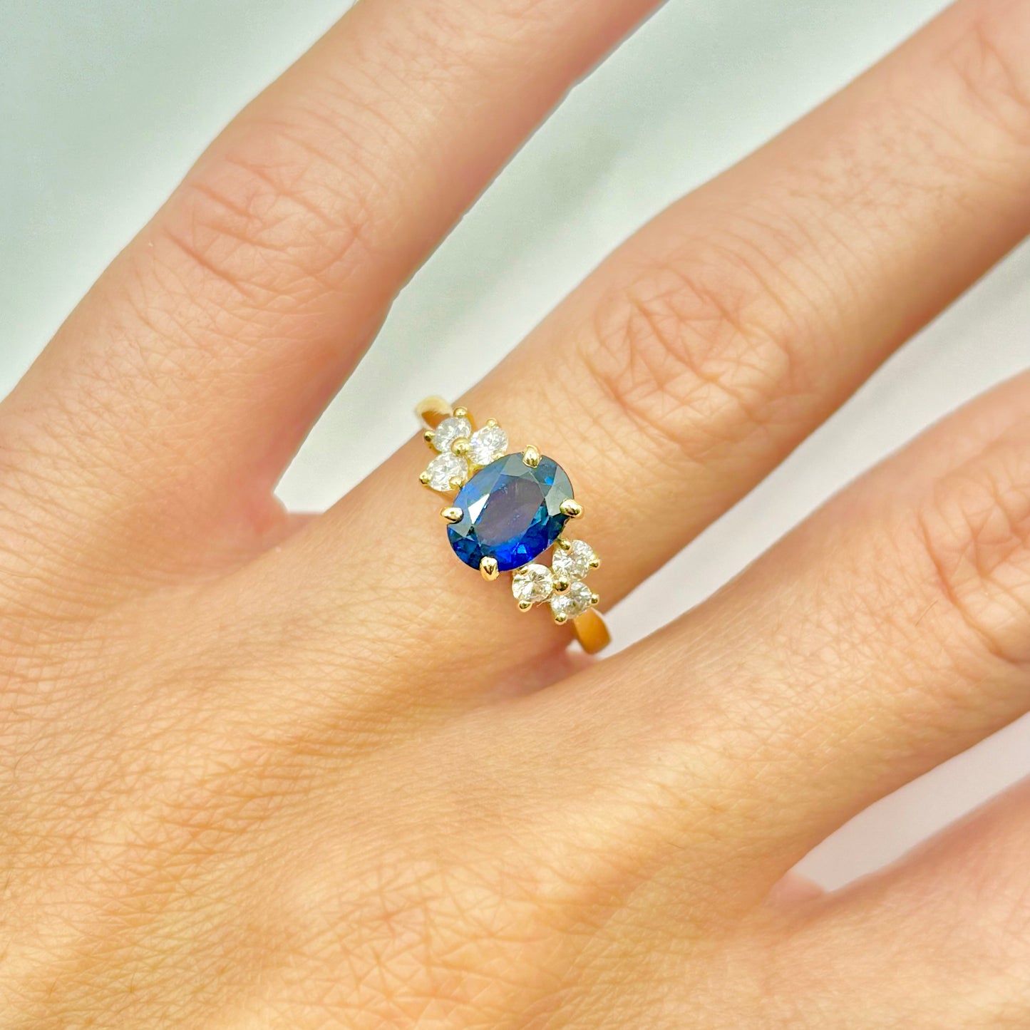 Nausicaä Ring - 750 Yellow Gold Sapphire &amp; Diamonds