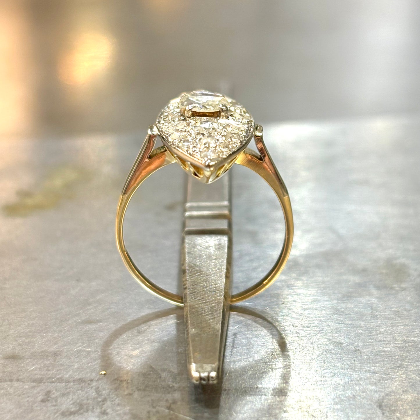 Bague Marquise Vintage - Or Jaune & Diamants