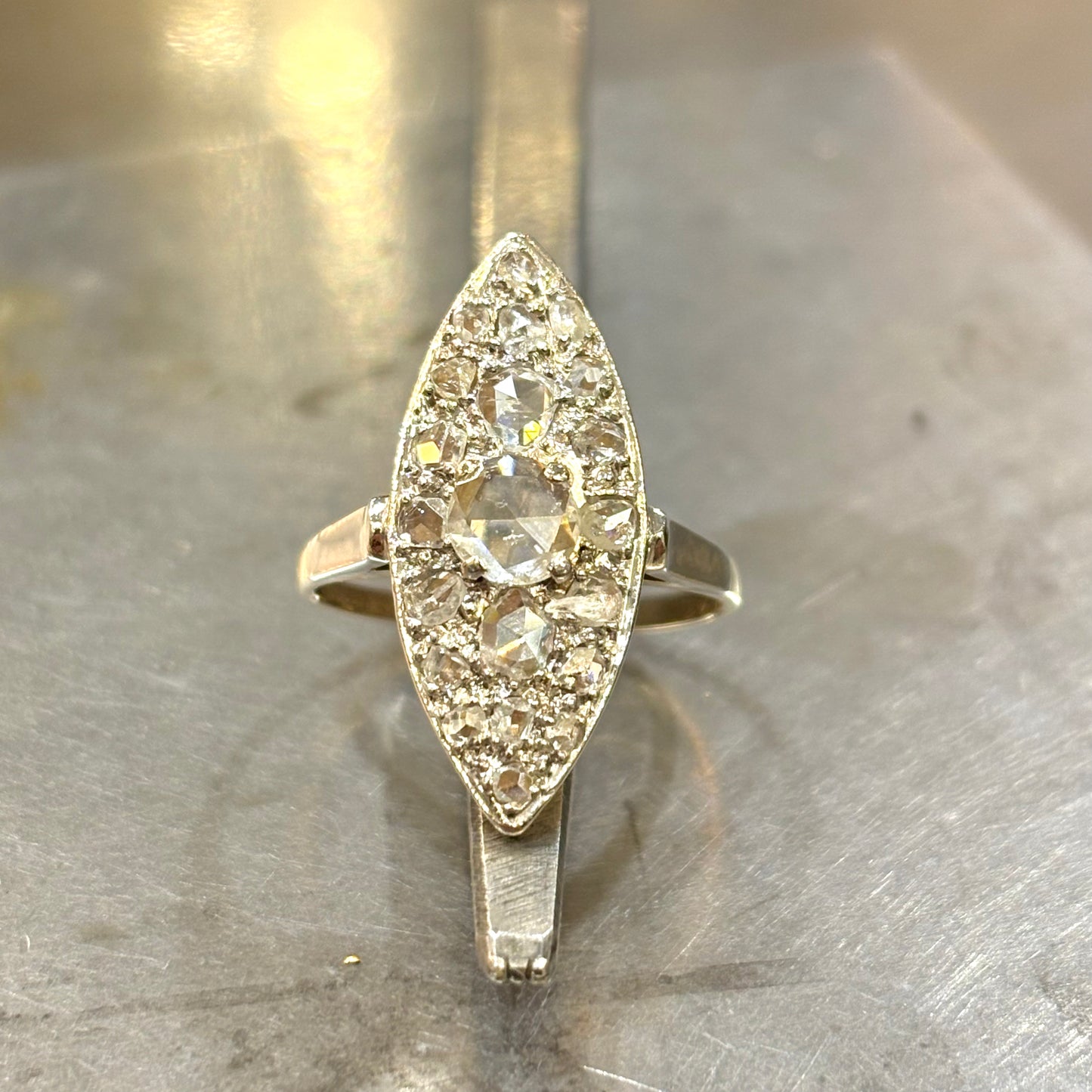 Bague Marquise Vintage - Or Jaune & Diamants