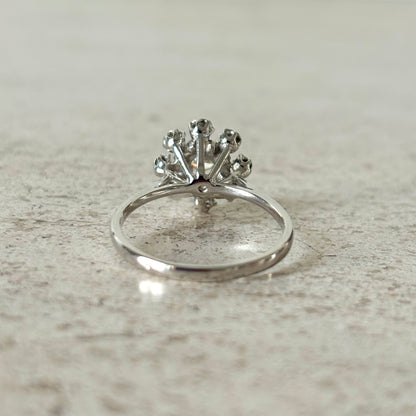 Bague Marguerite Vintage - Or Blanc 750 & Diamants