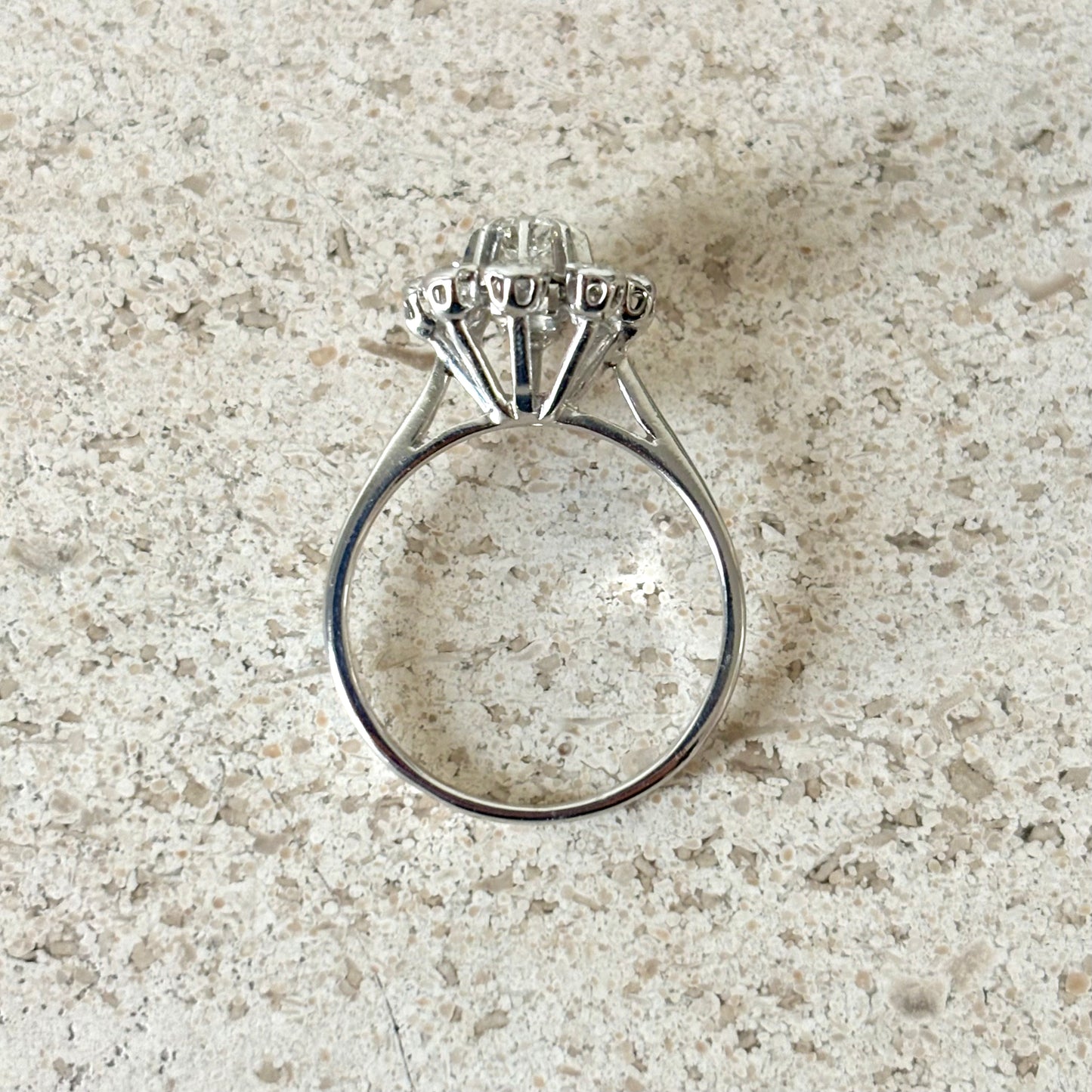 Bague Marguerite Vintage - Or Blanc 750 & Diamants