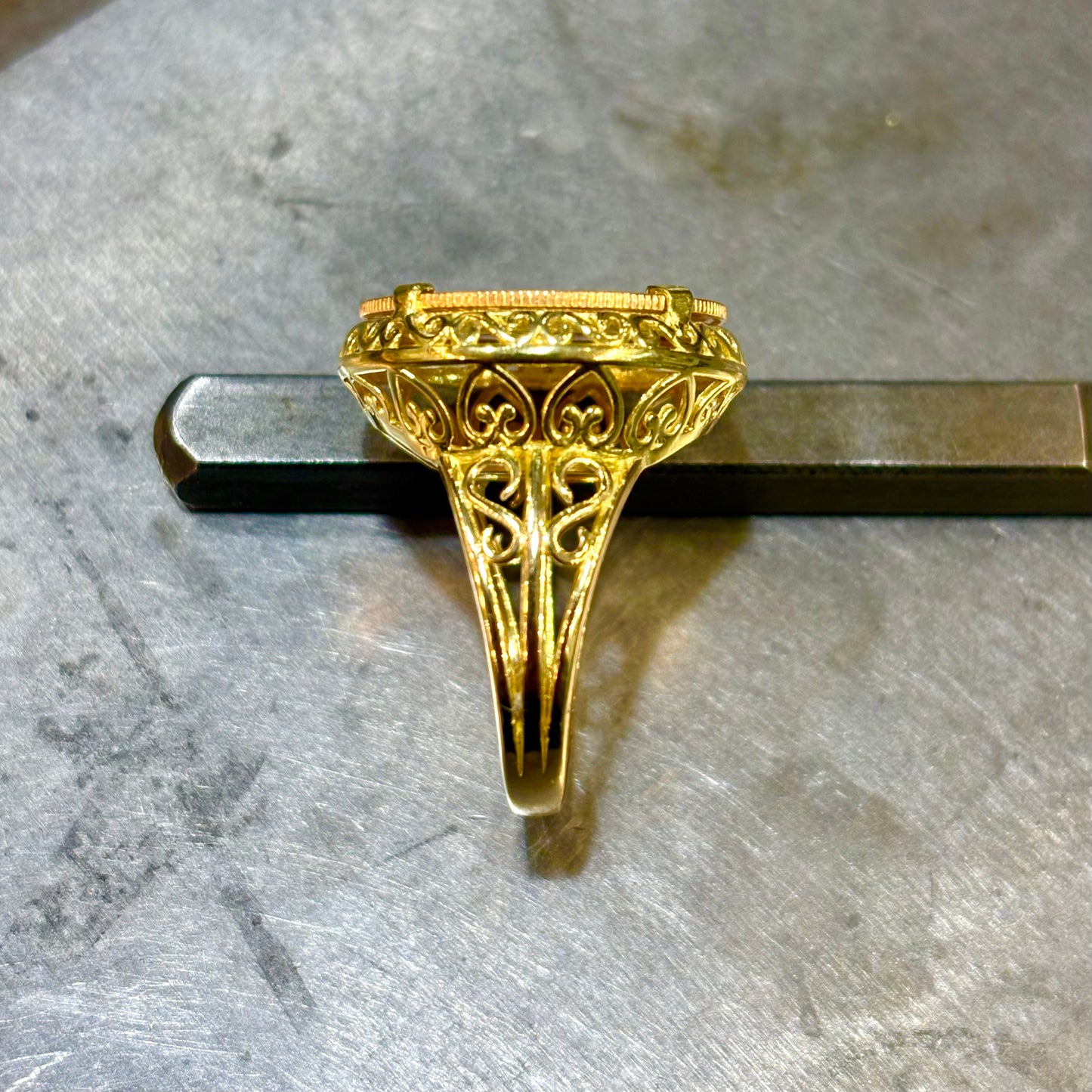 Bague Pièce - Or Jaune 750 & Pièce Or 10 Francs Napoléon