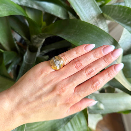 Bague Tank Tourbillon - Or Jaune 750 & Diamants