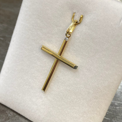 Pendentif Croix - Or Jaune 750 Neuf