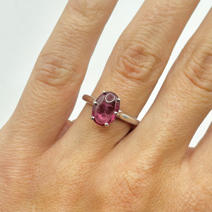 Ring - 750 White Gold &amp; Tourmaline