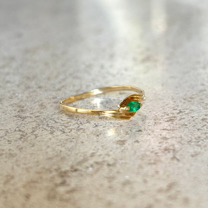 Bague Tourbillon - Or Jaune 750 & Émeraude