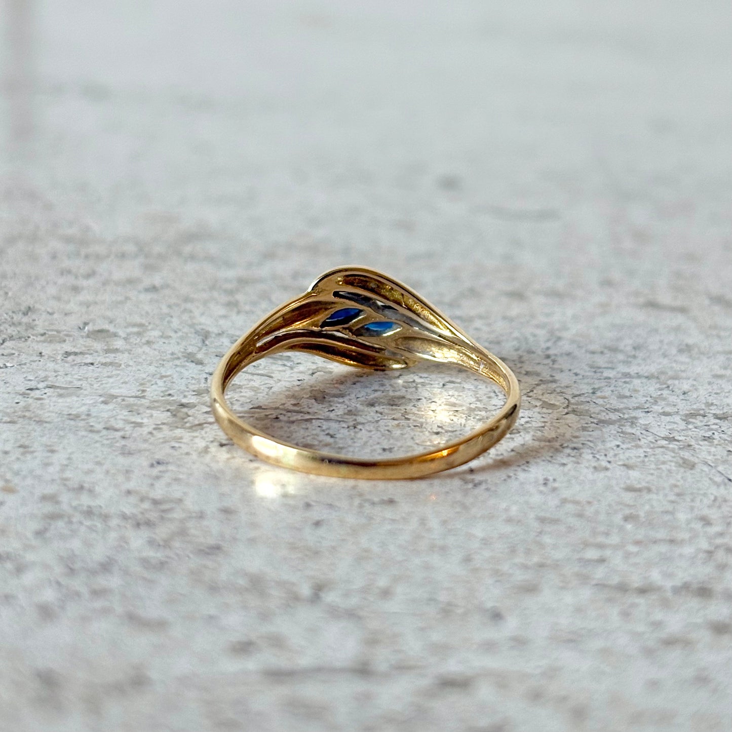 Bague Reflet - Or Jaune 750 & Saphirs