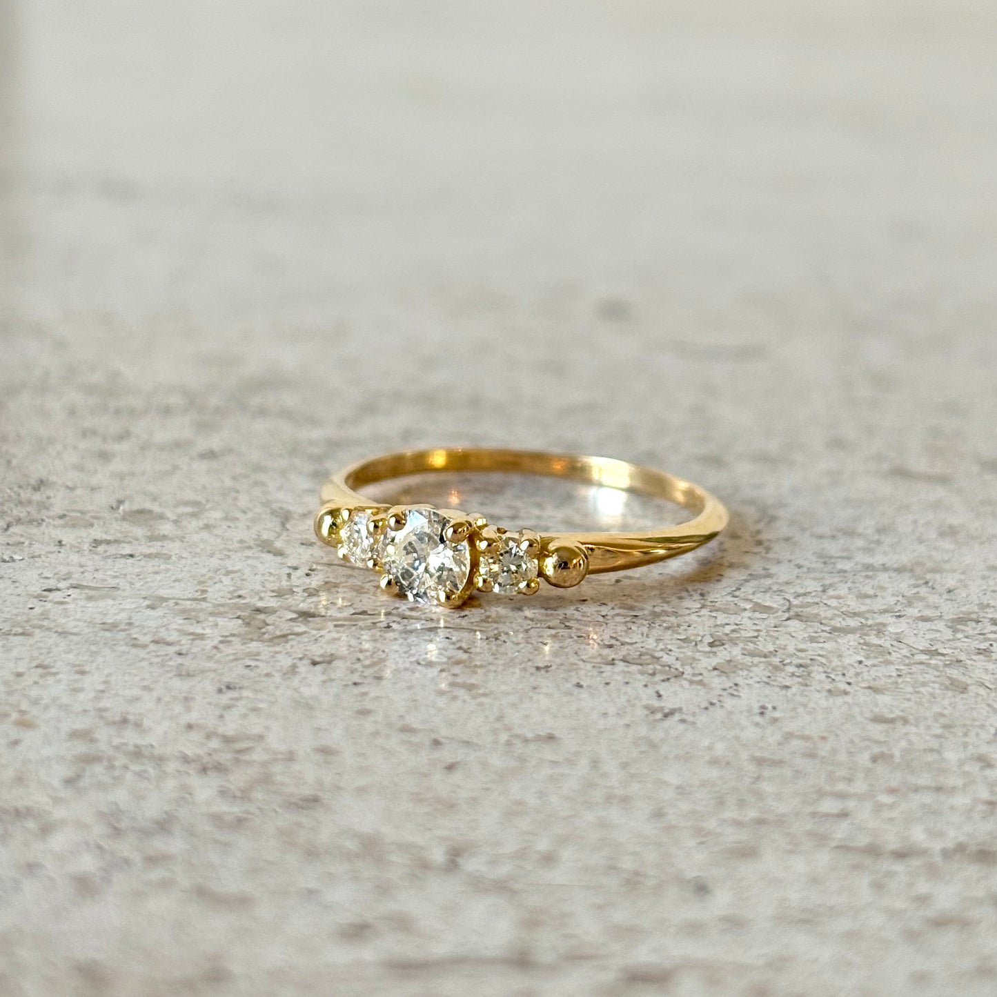 Bague Ponyo - Or Jaune 750 & Diamants