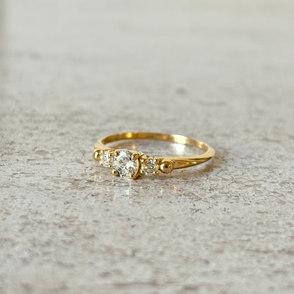 Bague Ponyo - Or Jaune 750 & Diamants