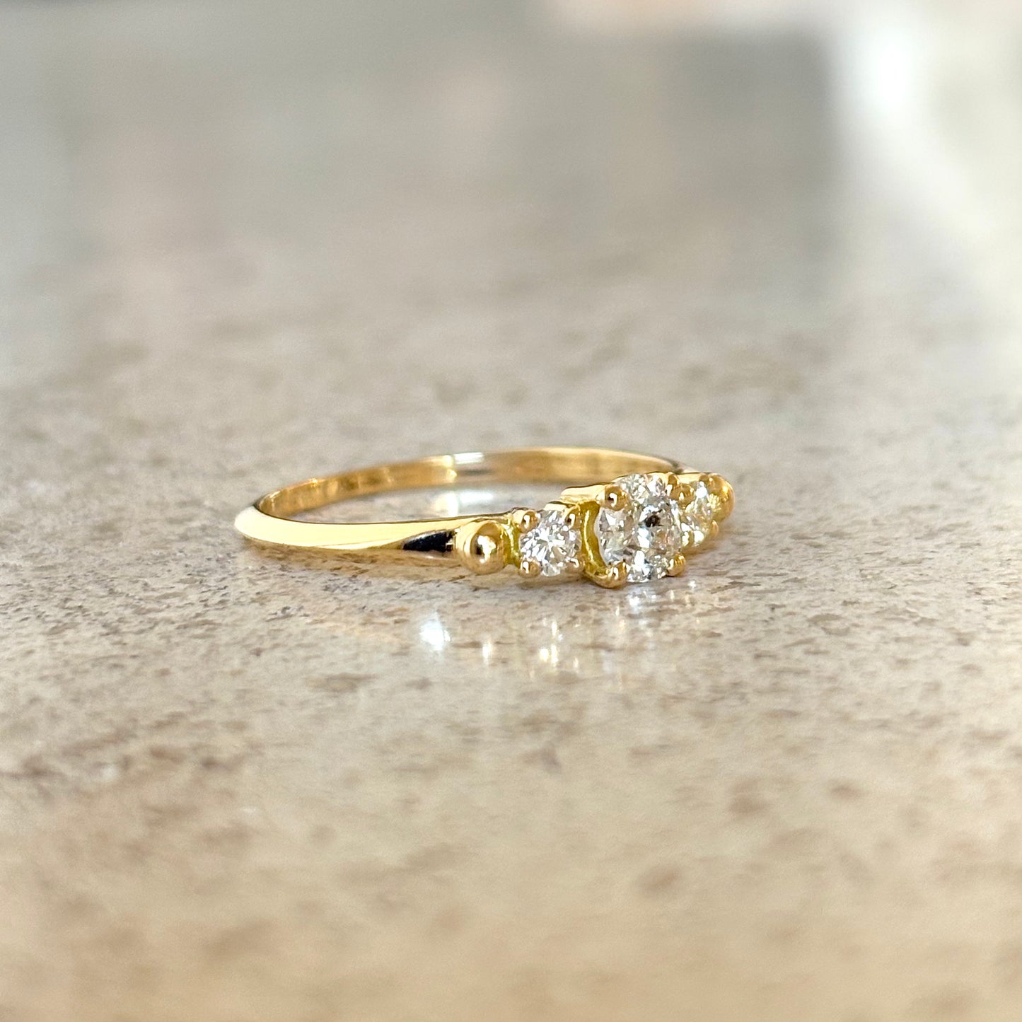 Bague Ponyo - Or Jaune 750 & Diamants