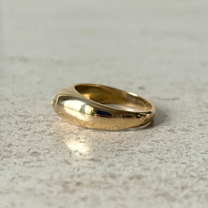 Bague Jonc - Or Jaune 750 & Diamant