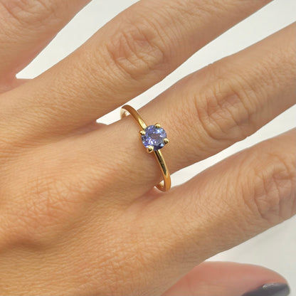 Natori Ring - 750 Yellow Gold &amp; Tanzanite 