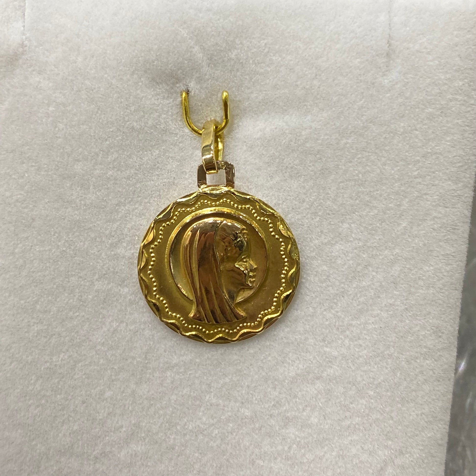 Pendentif Médaille Vierge - Or Jaune 750 Occasion