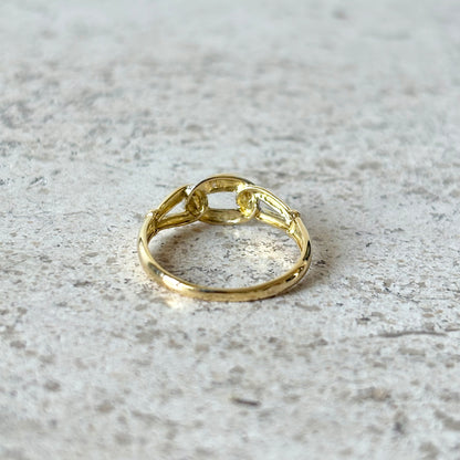 Bague Noeud - Or Jaune/Blanc 750