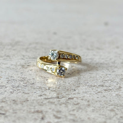 Bague Toi & Moi - Or Jaune 585 & Diamants