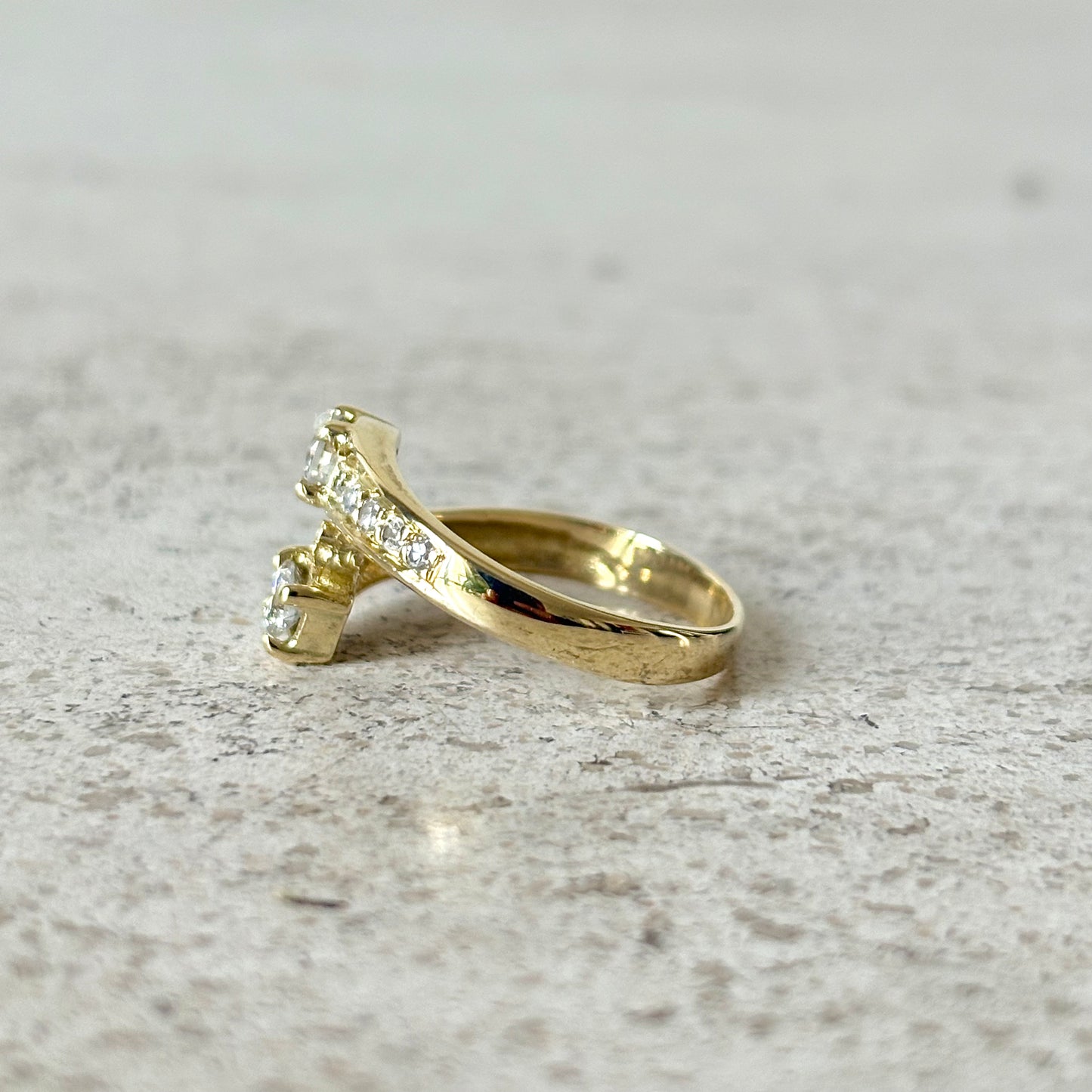 Bague Toi & Moi - Or Jaune 585 & Diamants