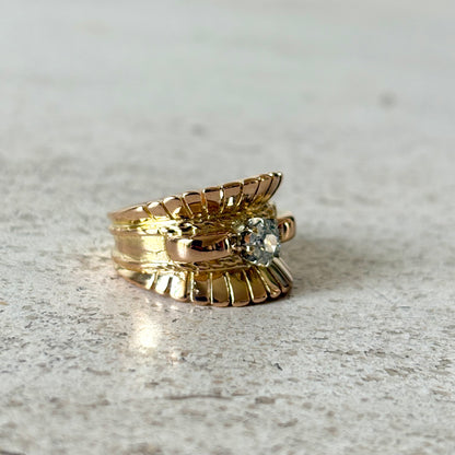 Bague Vintage - Or Jaune 750 & Diamant