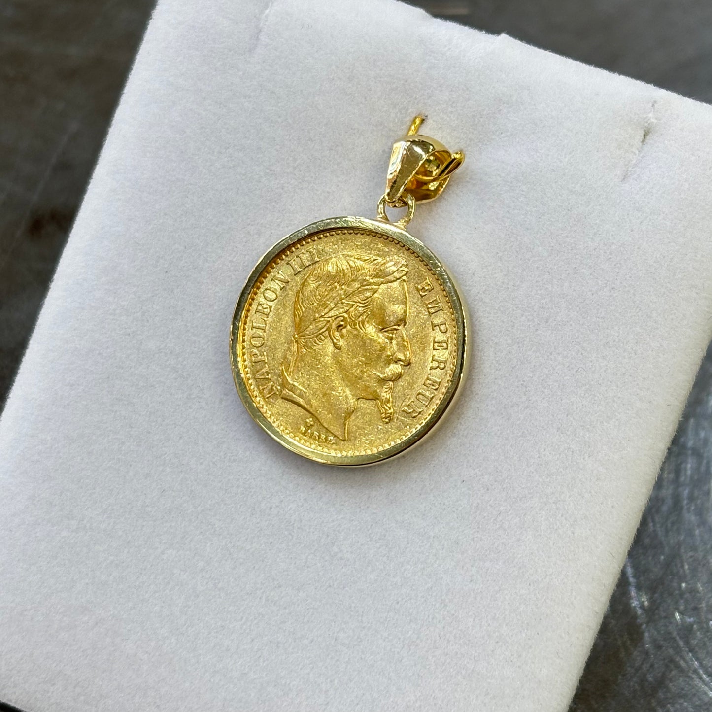 Pendentif Pièce - Or Jaune 750 & Pièce 20 Francs Napoléon