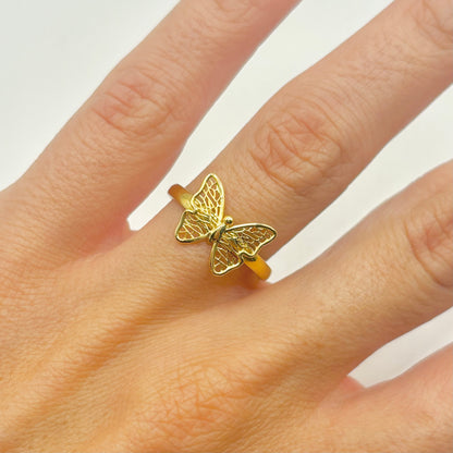 Bague Papillon - Or Jaune 750