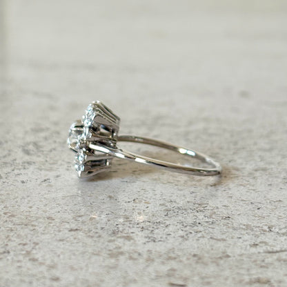 Bague Marguerite Vintage - Or Blanc 750 & Diamants