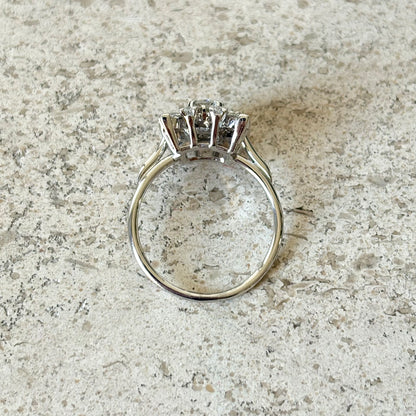Bague Marguerite Vintage - Or Blanc 750 & Diamants