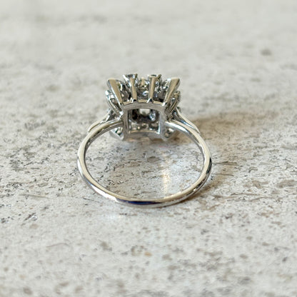 Bague Marguerite Vintage - Or Blanc 750 & Diamants