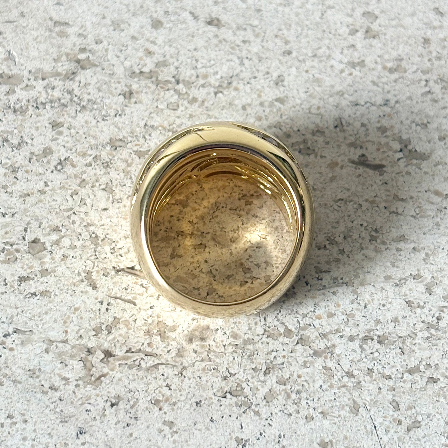 Bague Jonc - Or Jaune 750 & Diamants