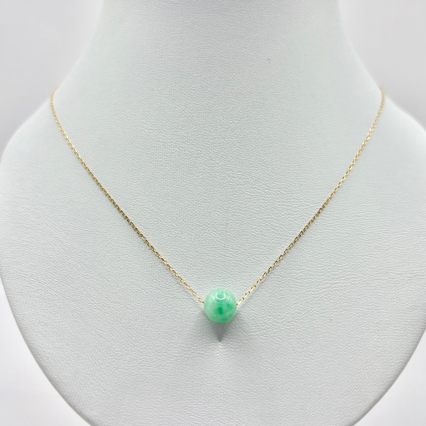 Collier Boule - Or Jaune 750 & Jade