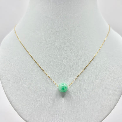 Collier Boule - Or Jaune 750 & Jade