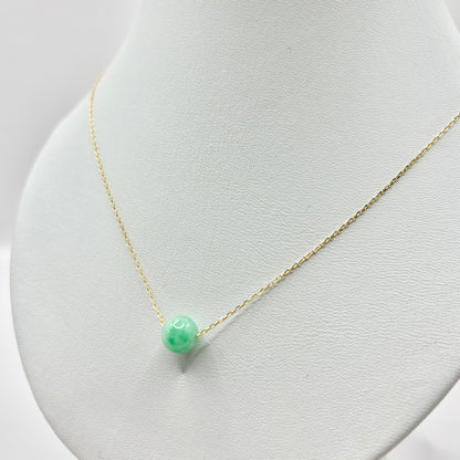 Collier Boule - Or Jaune 750 & Jade