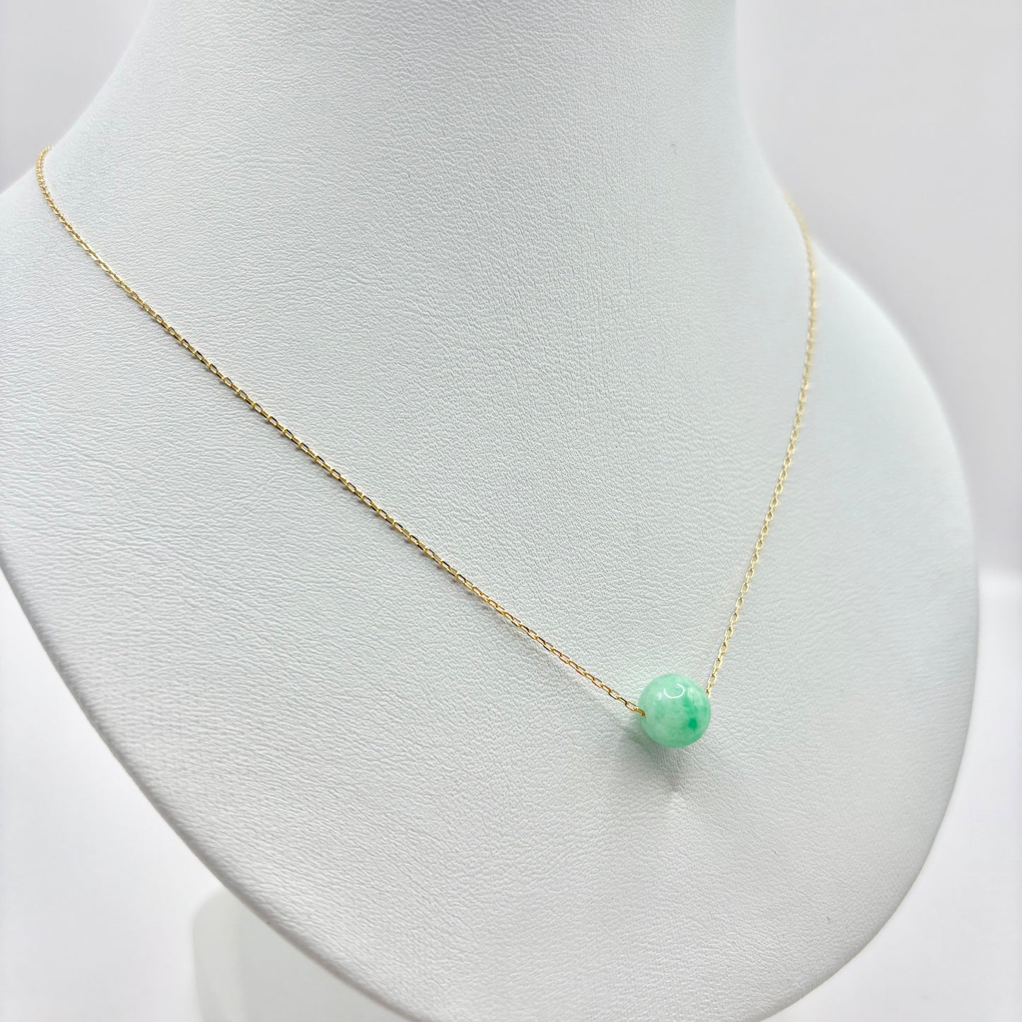 Collier Boule - Or Jaune 750 & Jade