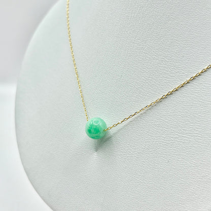 Collier Boule - Or Jaune 750 & Jade