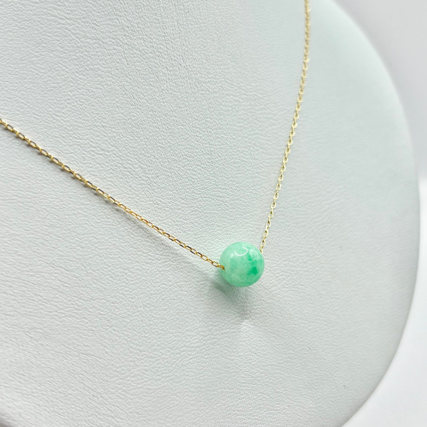 Collier Boule - Or Jaune 750 & Jade