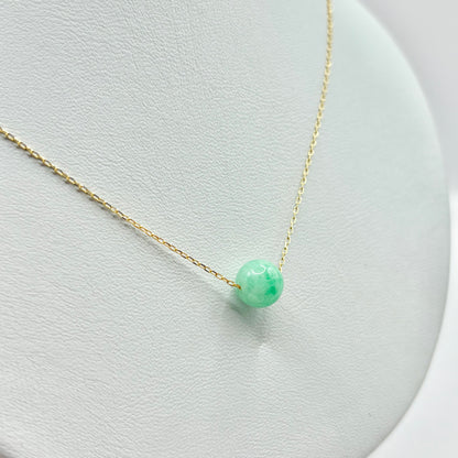 Collier Boule - Or Jaune 750 & Jade