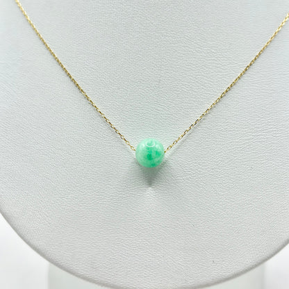 Collier Boule - Or Jaune 750 & Jade