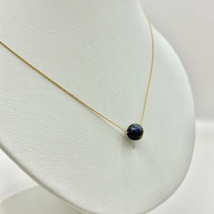 Collier Boule - Or Jaune 750 & Lapis-Lazuli