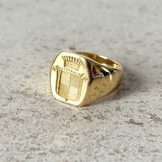 Bague Chevalière - Or Jaune 750