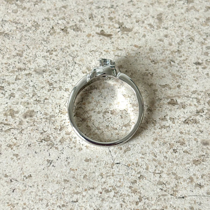 Bague Noeud - Or Blanc 750 & Diamants