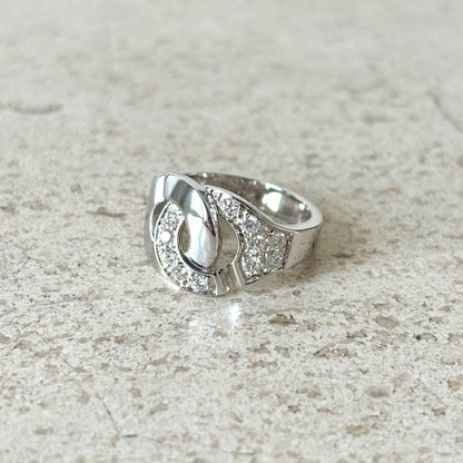 Bague Dinh Van Menottes - Or Blanc 750 & Diamants