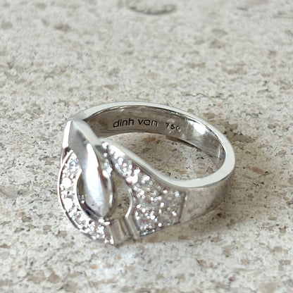 Bague Dinh Van Menottes - Or Blanc 750 & Diamants