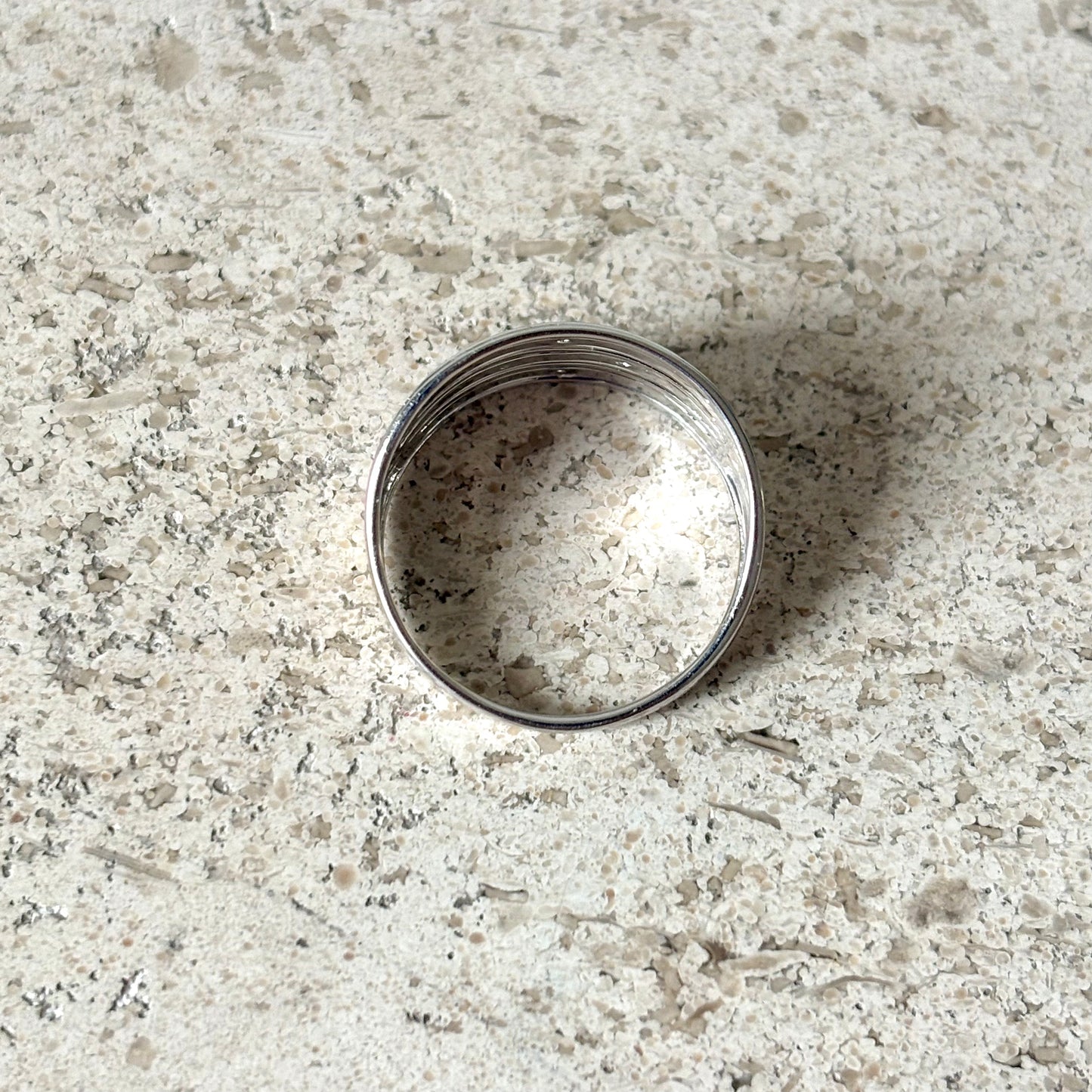 Bague Jonc - Or Blanc 750 & Diamants