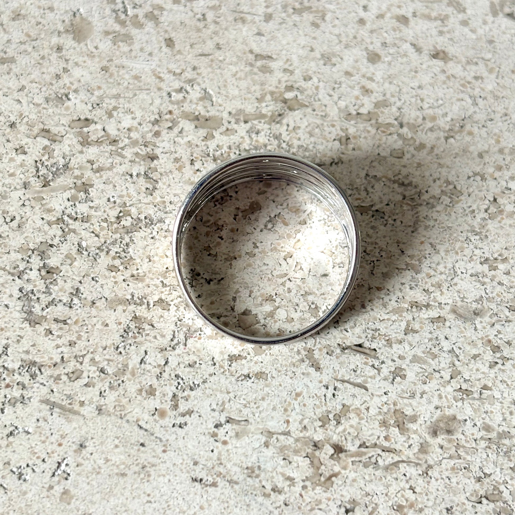 Bague Jonc - Or Blanc 750 & Diamants