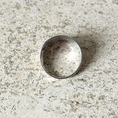 Bague Jonc - Or Blanc 750 & Diamants
