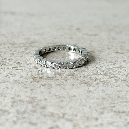 Bague Alliance Tour Complet - Or Blanc 750 & Diamants