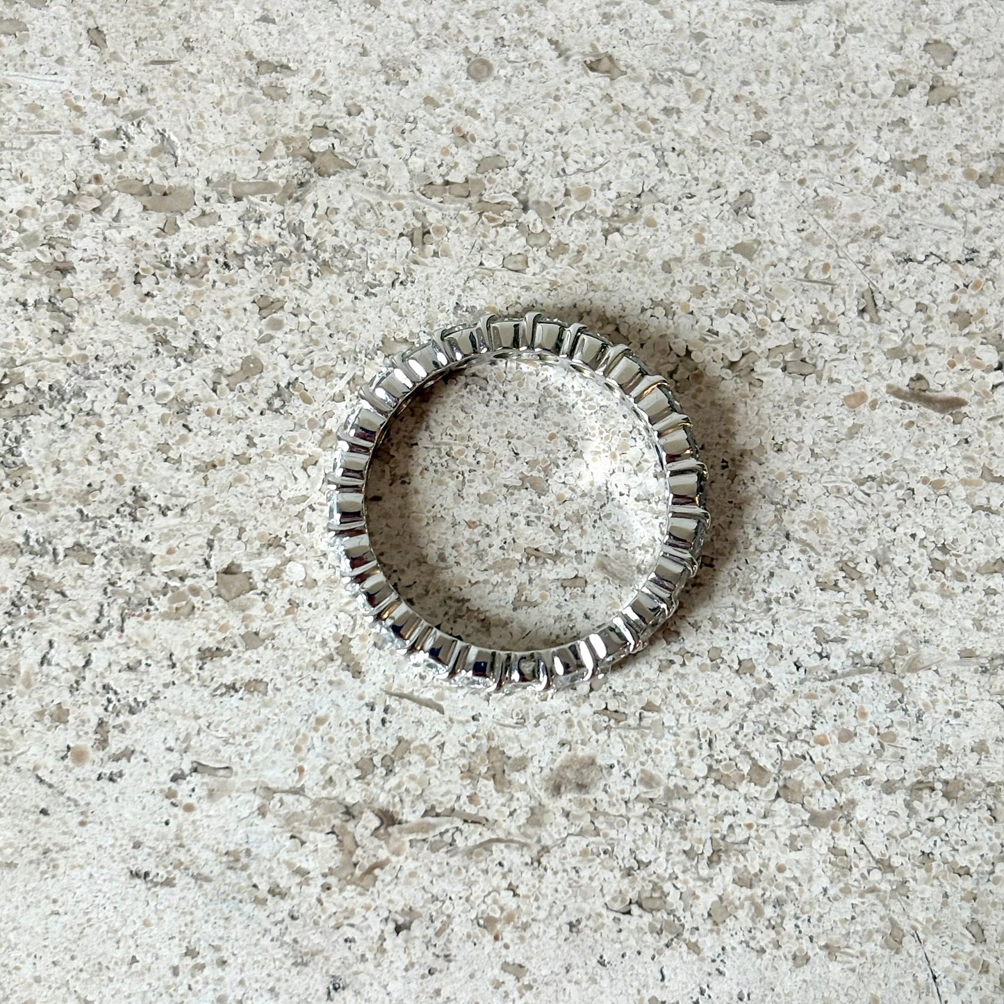 Bague Alliance Tour Complet - Or Blanc 750 & Diamants