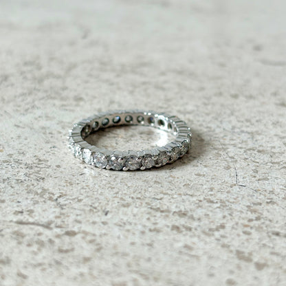 Bague Alliance Tour Complet - Or Blanc 750 & Diamants